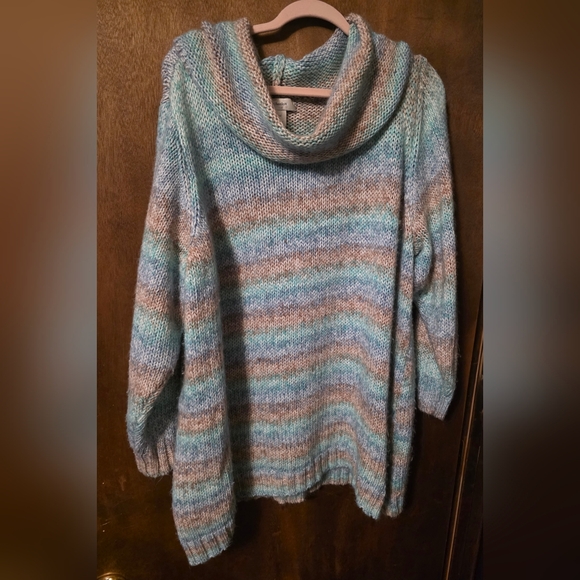 CJ Banks Sweaters - Cozy Multicolor Striped Women's Sweater